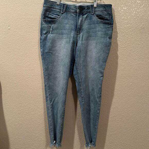 Wit and Wisdom frayed Skinny Ankle jeans sz 14 - Picture 1 of 5
